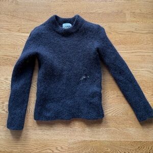 Ganni Charcoal Crewneck Sweater